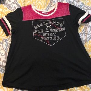 Graphic T: diamonds are a girls best friend